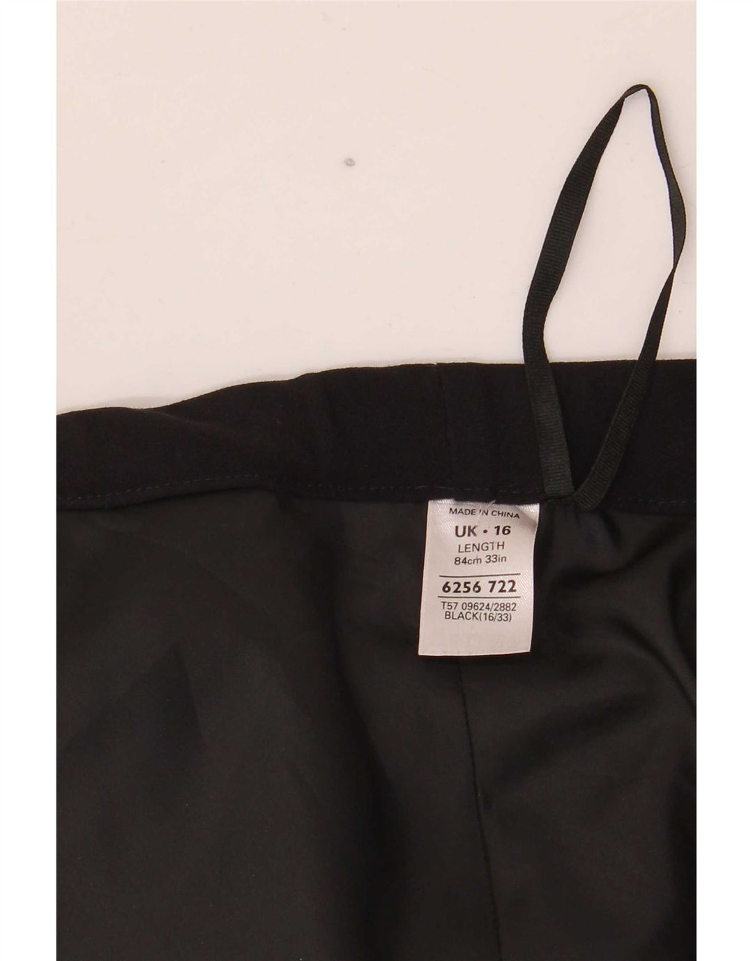 Marks & Spencer Jupe trapèze à motif abstrait pour femme UK 16 Large W40 Noir