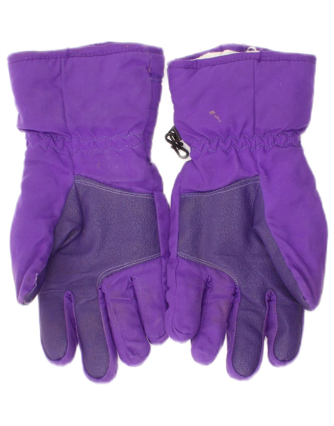 vintage Womens Graphic Ski Gants Grand Violet