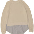 Marks & Spencer Pull à col rond pour femme UK 14 Large Blanc cassé