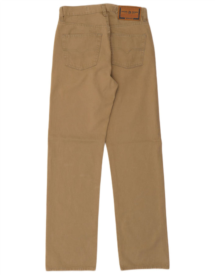 DIESEL Pantalon décontracté droit pour homme W29 L31 Beige Coton
