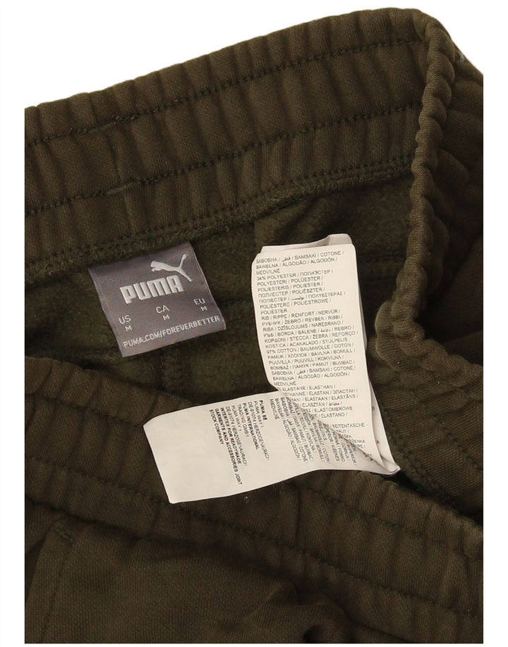 Puma Pantalon de Survêtement Joggers Homme Vert Moyen Coton