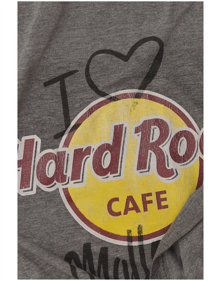 Hard Rock Cafe T-shirt graphique Majorque pour femme UK 14 Gris moyen