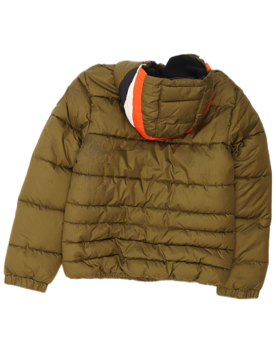 Levi's Veste matelassée à capuche pour garçon 11-12 ans Kaki Colourblock Polyester