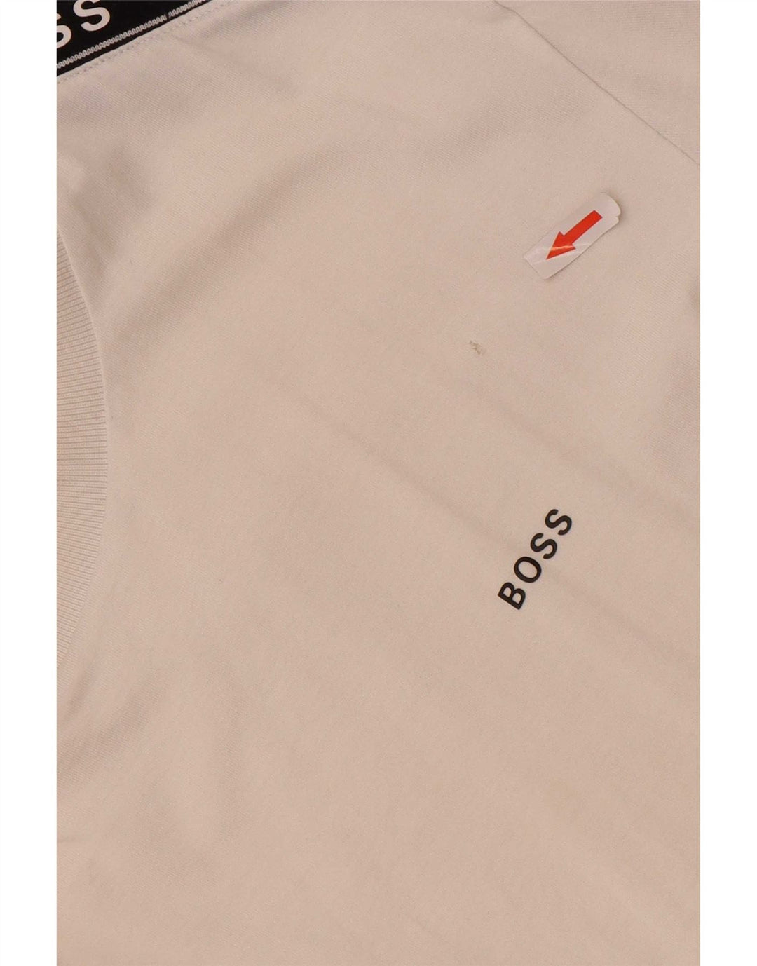 Hugo Boss Homme T-shirt graphique en coton color block blanc moyen
