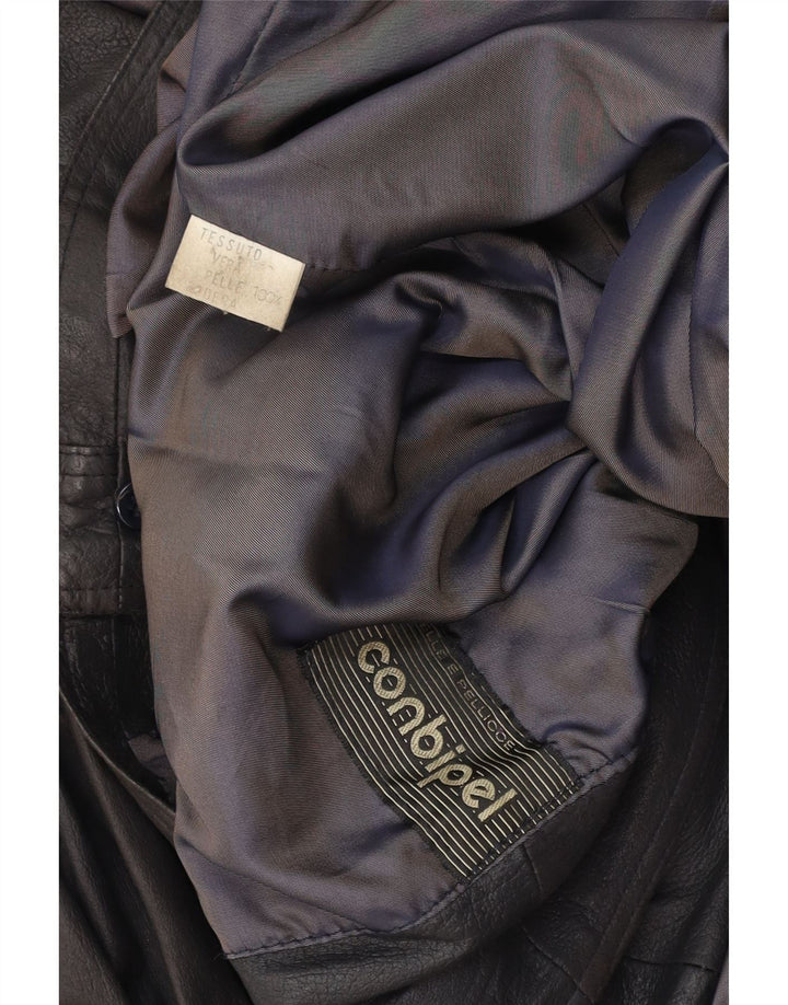 CONBIPEL Veste en cuir surdimensionnée pour femme UK 18 XL Cuir marron