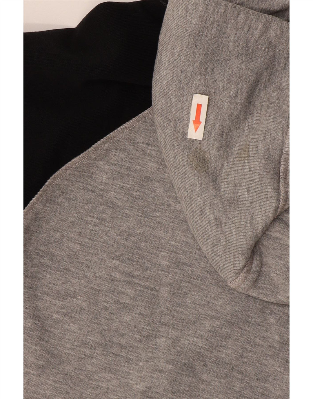 KAPPA Pull à capuche zippé pour homme, grand color block, gris