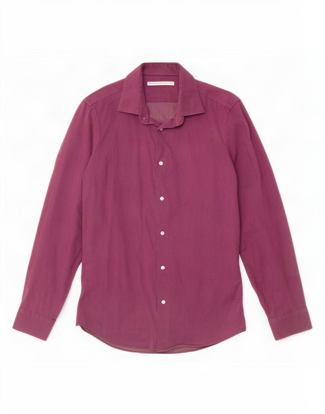 French Connection Chemise homme taille 15 coton tacheté violet moyen