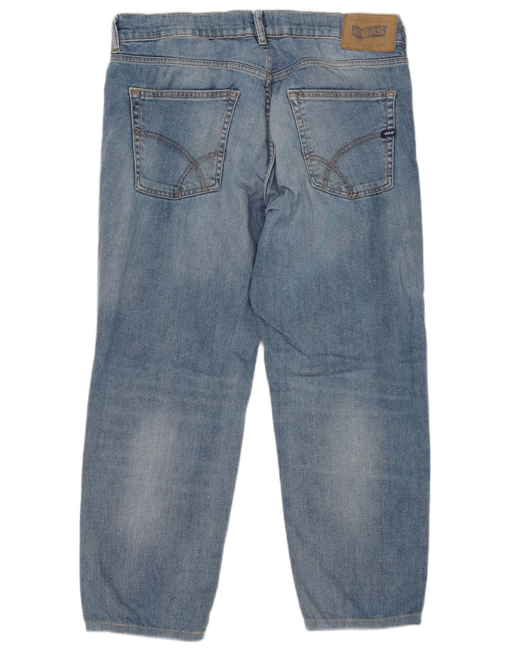 Gas Jean court homme W33 L26 bleu coton