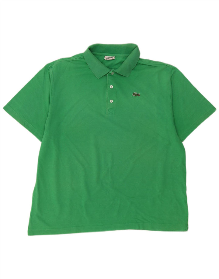 LACOSTE Polo Homme Taille 7 2XL Vert Coton