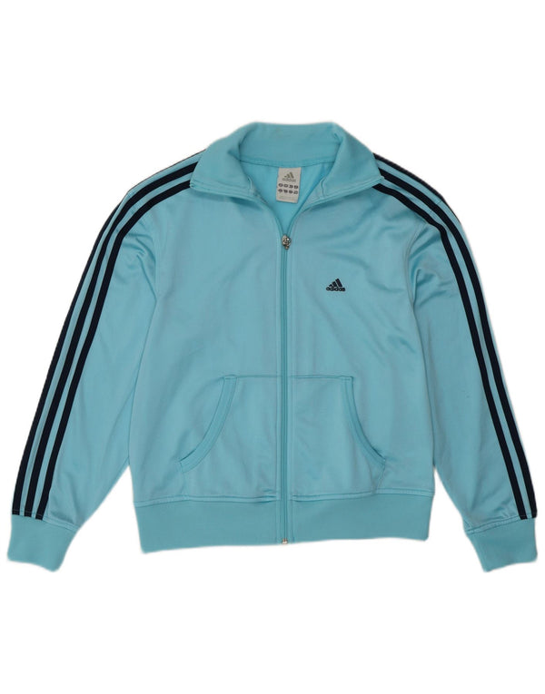 Adidas Veste de survêtement pour femme UK 12 Medium Turquoise Polyester