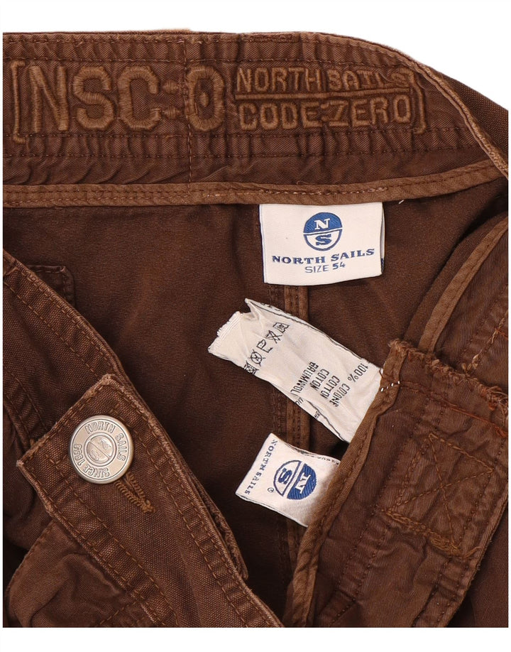 North Sails Short Cargo Homme IT 54 2XL W32 Coton Marron