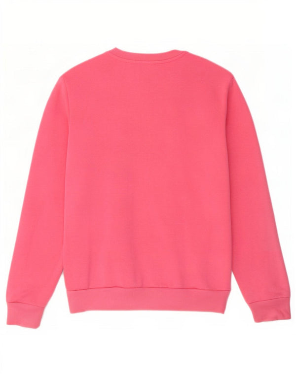 Adidas Sweat-shirt surdimensionné pour femme UK 4/6 XS Rose Coton