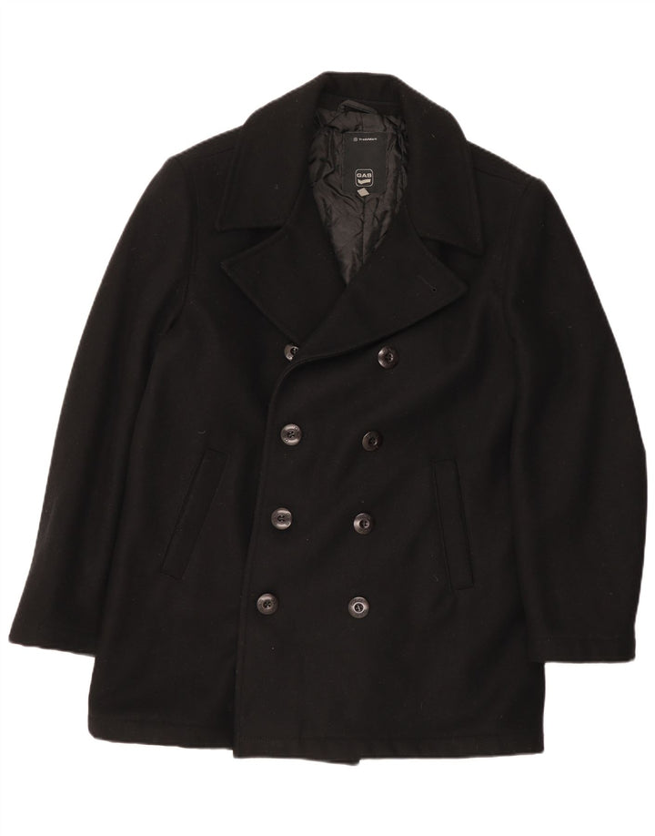 Gas Manteau double boutonnage pour homme UK 40 Large Noir