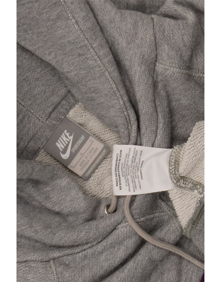 Nike Pull à capuche graphique pour homme en coton gris Taille L