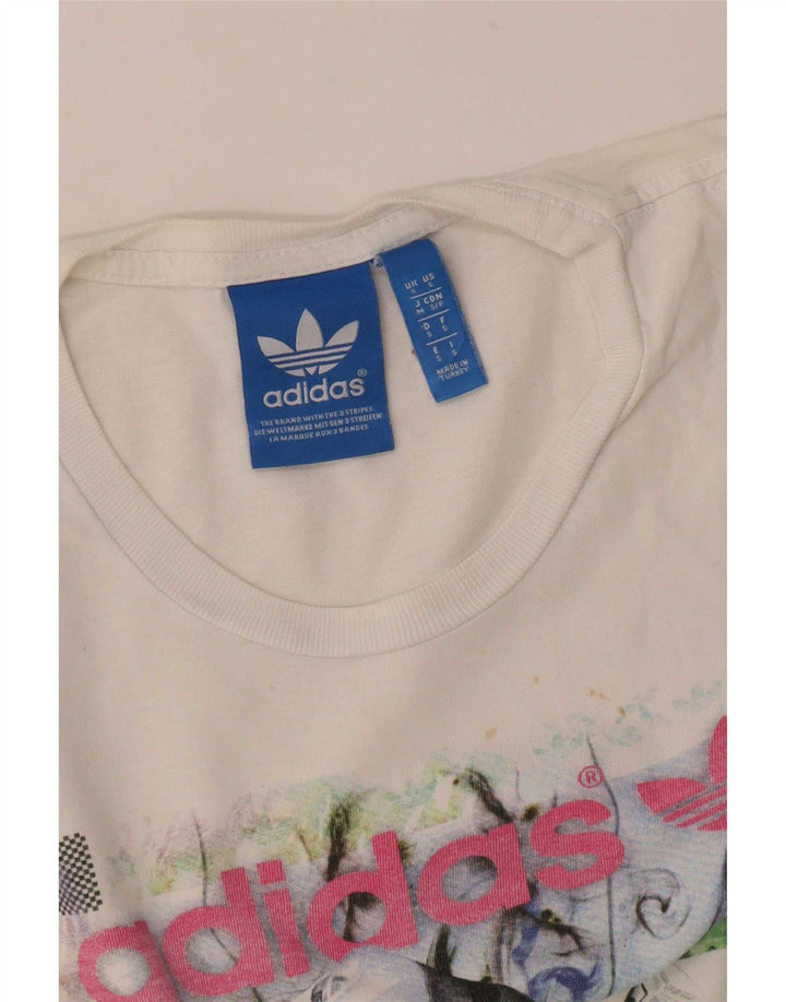 Adidas T-shirt graphique pour homme petit blanc