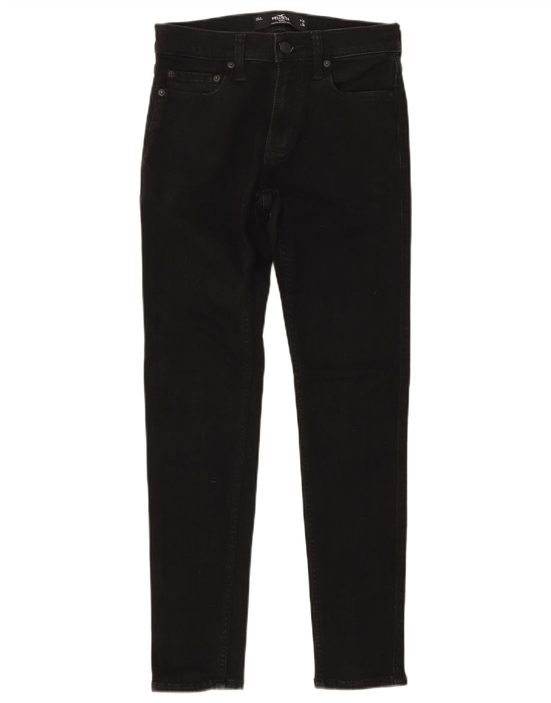 HOLLISTER Jean skinny femme W28 L30 Noir Coton