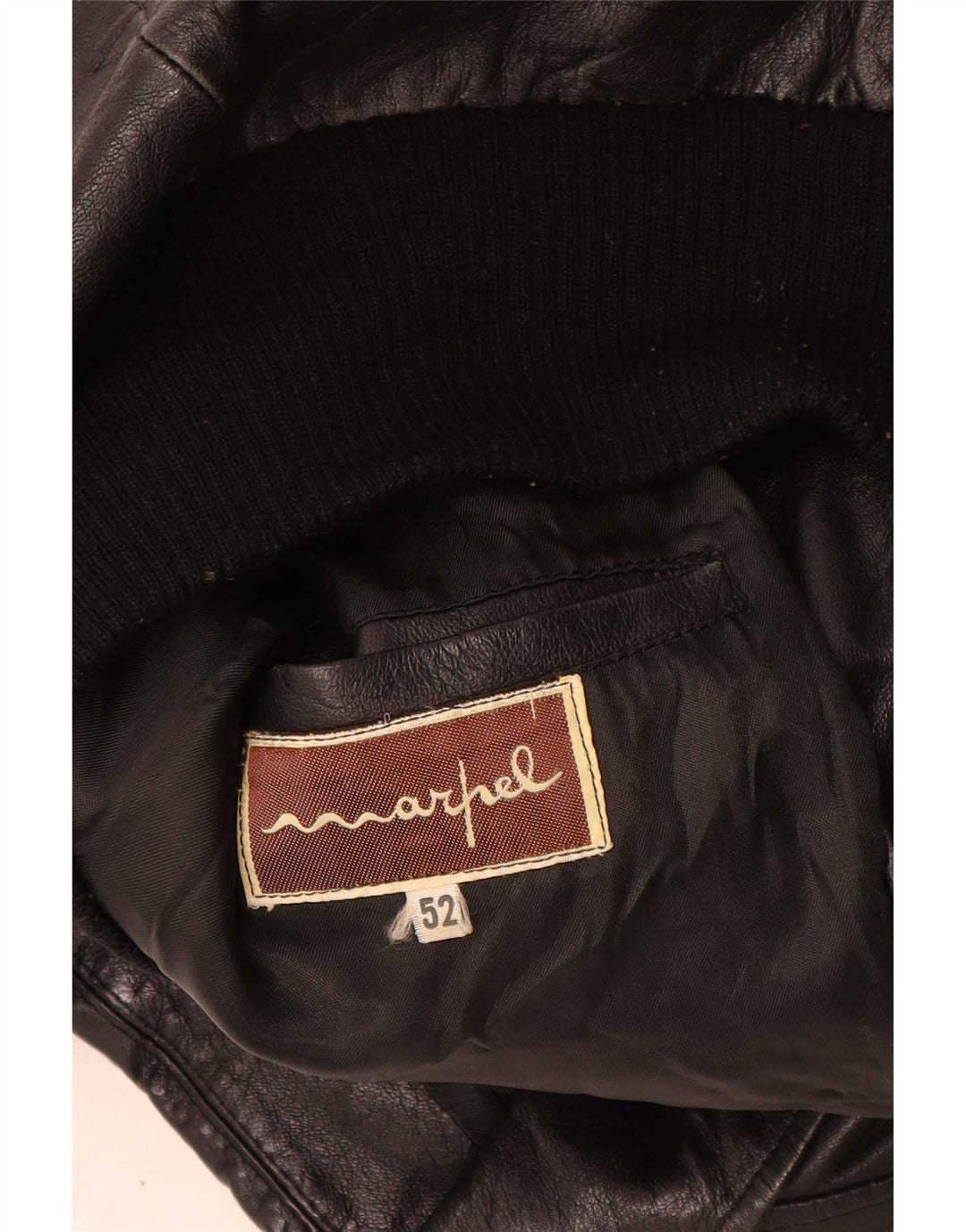 Marpel Veste en Cuir Homme IT 52 XL Noir