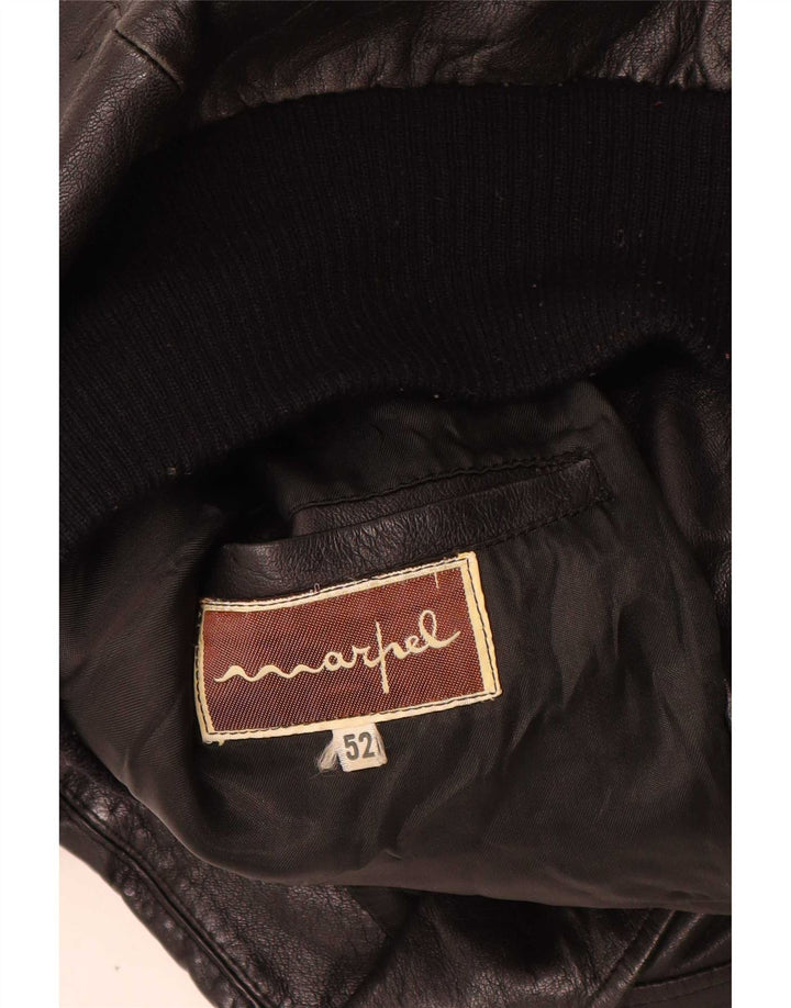 Marpel Veste en Cuir Homme IT 52 XL Noir