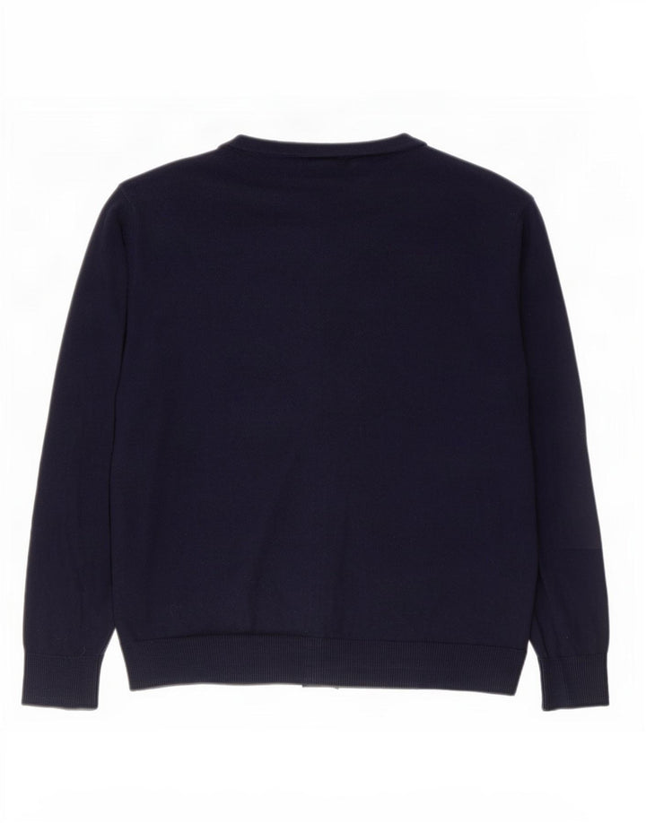 Gap Cardigan Homme Pull Large Bleu Marine Coton