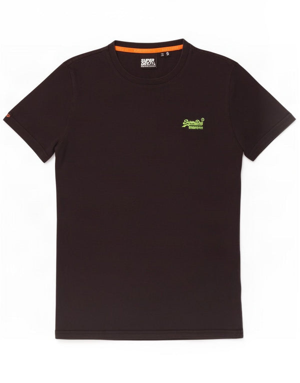 Superdry T-Shirt Homme Noir Petit Coton