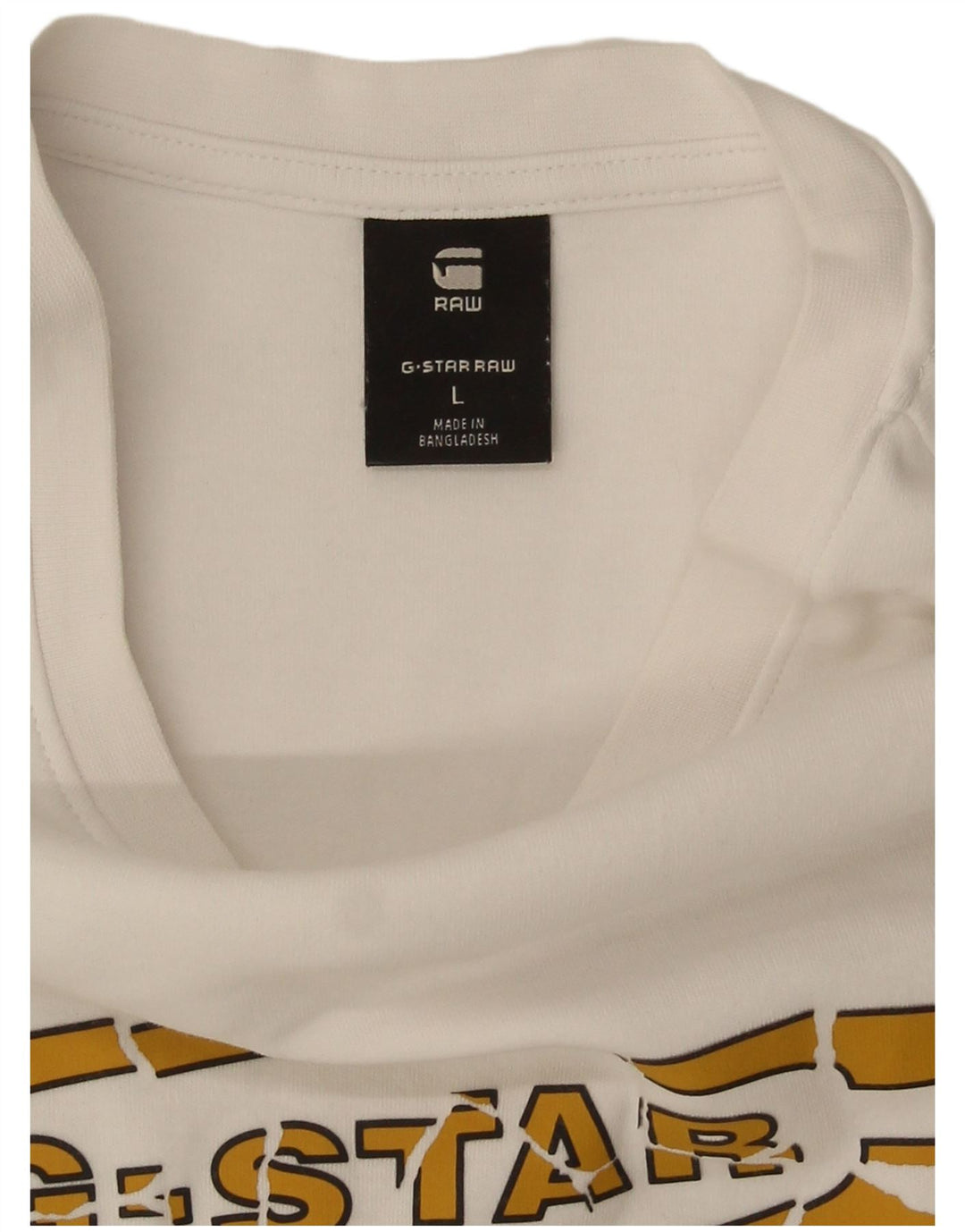 G-Star Homme Graphic T-Shirt Top Large Blanc