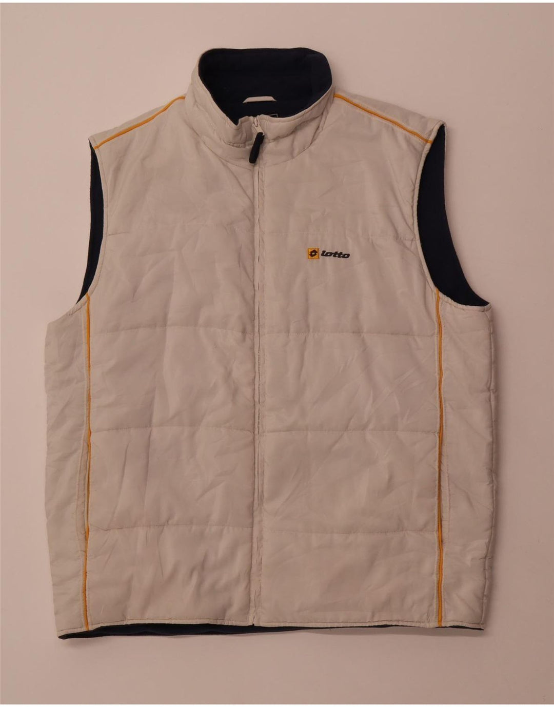 Lotto Gilet Rembourré Homme IT 52 XL Blanc Cassé Polyester