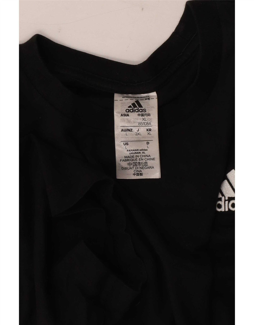 Adidas T-Shirt Homme Haut Grand Coton Noir