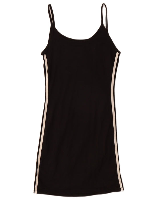 Adidas Robe moulante pour femme UK 10 Petit coton noir