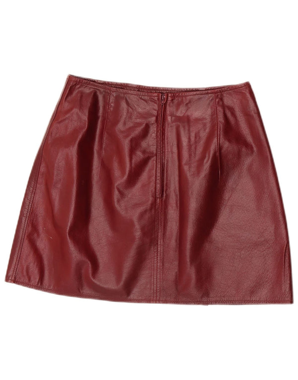 Conbipel Femme Mini Jupe En Cuir IT 44 Medium W27 Cuir Marron