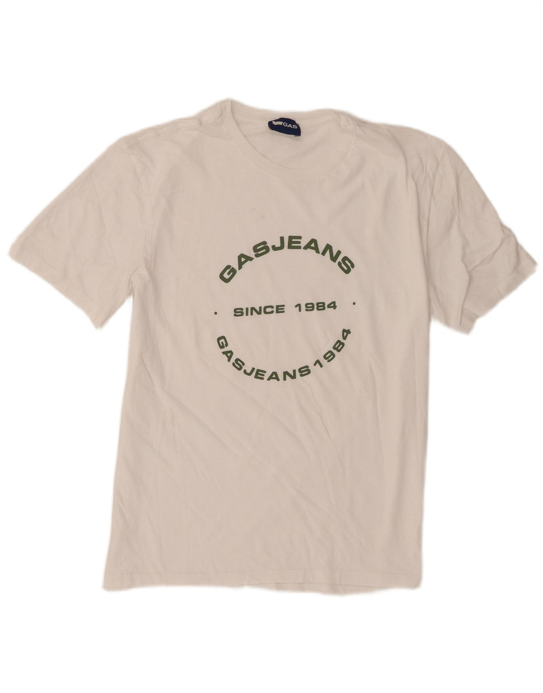 Gas T-Shirt Graphique Homme Blanc Moyen