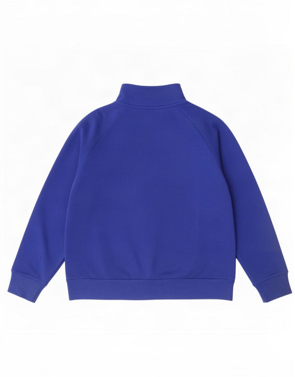 Under Armour Sweat-shirt surdimensionné à col zippé pour femme UK 16 Large Bleu