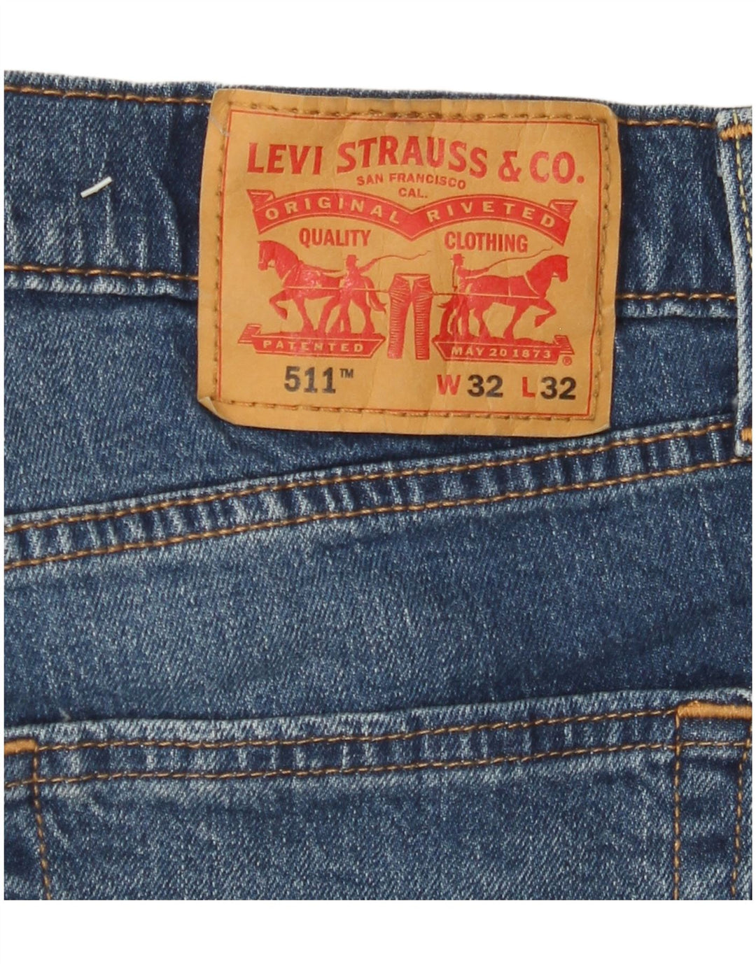 LEVI'S Jean Slim 511 Homme W32 L32 Bleu Coton