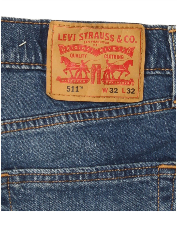 LEVI'S Jean Slim 511 Homme W32 L32 Bleu Coton