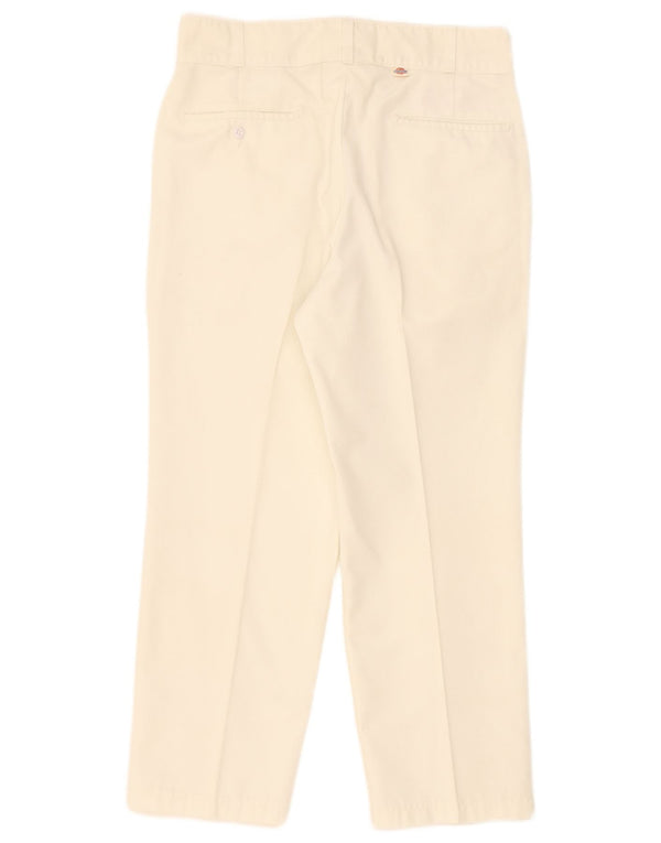 Dickies Pantalon Chino Droit Femme W34 L26 Blanc Polyester