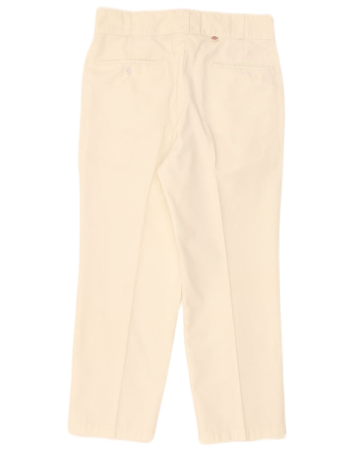 Dickies Pantalon Chino Droit Femme W34 L26 Blanc Polyester