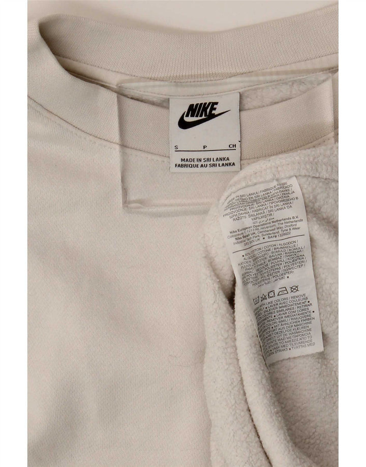 Nike Sweat-shirt pour homme en coton blanc Taille S