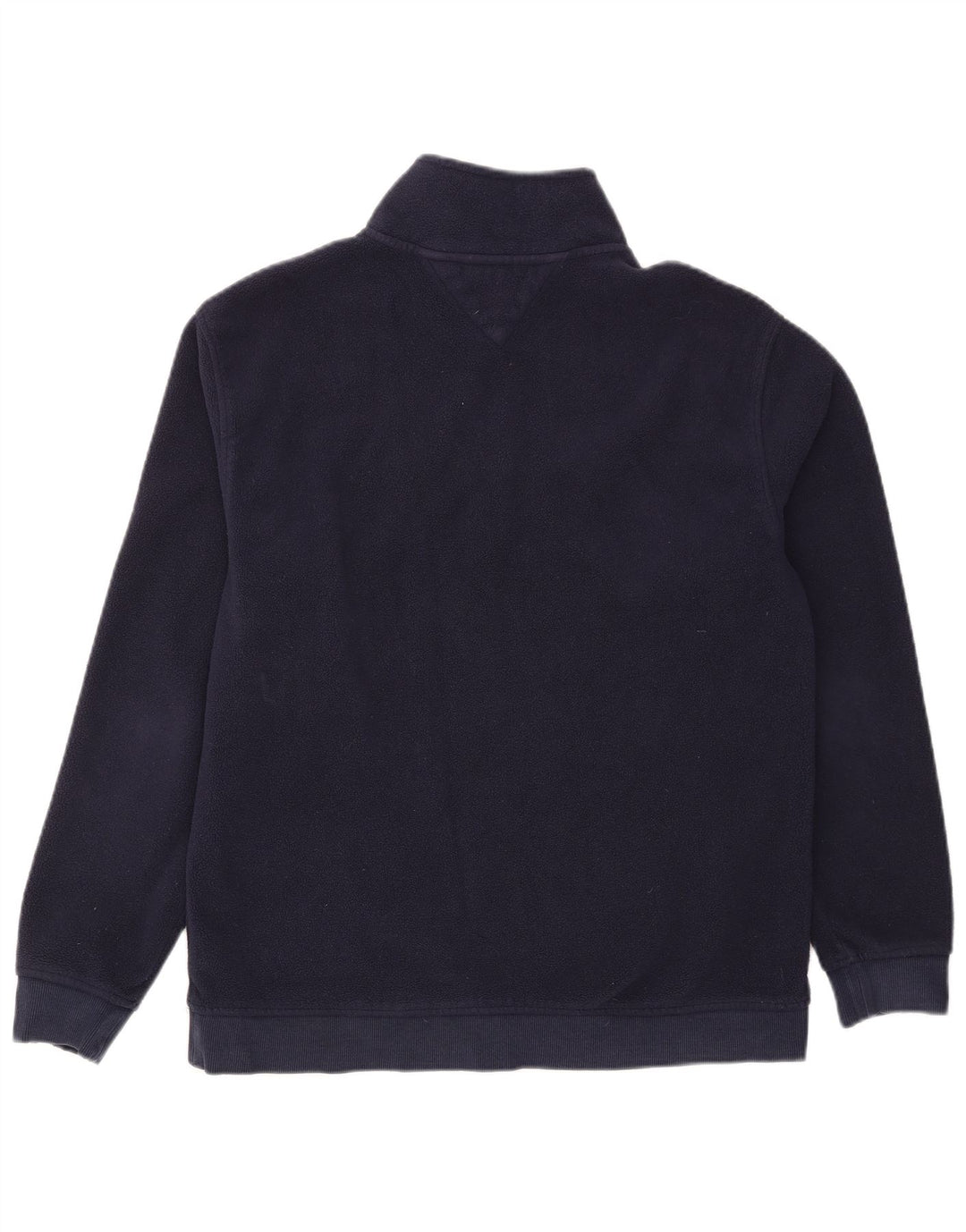 Tommy Hilfiger Pull polaire à col zippé pour homme Grand bleu marine Polyester