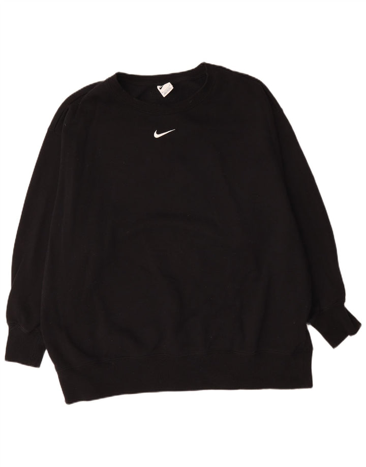 Nike Sweat-shirt pour homme en coton noir 2XL