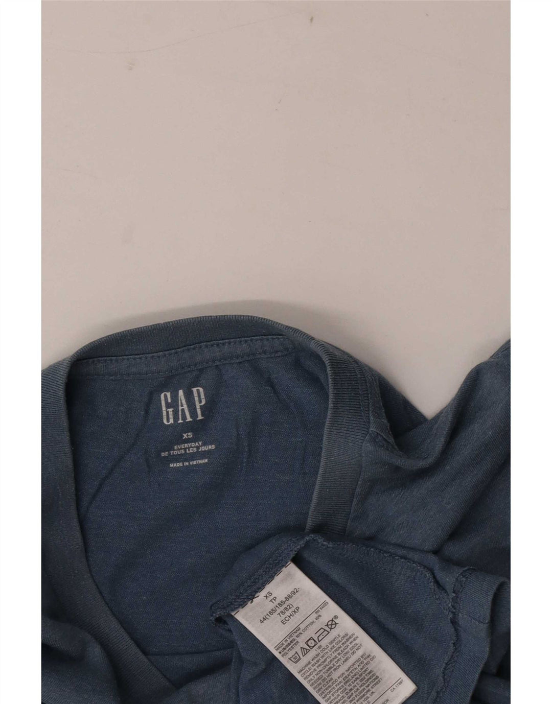 Gap T-Shirt Homme Top XS Bleu Coton