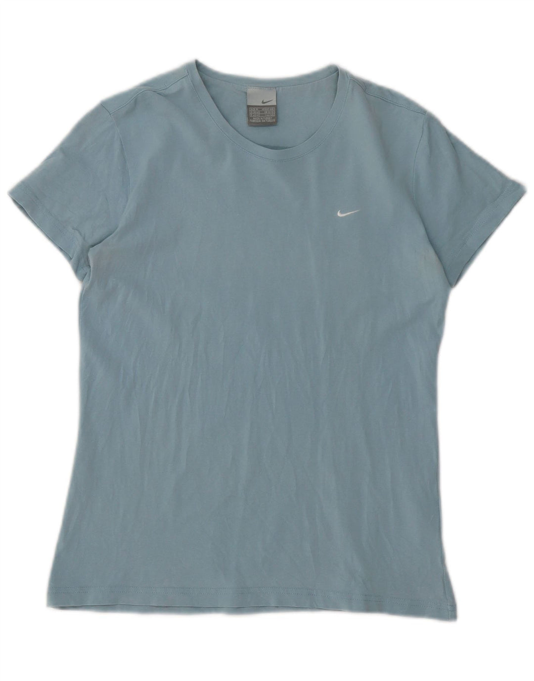 NIKE T-Shirt Femme UK 10/12 Bleu Moyen Synthétique