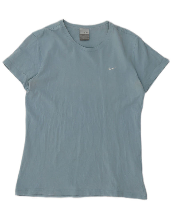 NIKE T-Shirt Femme UK 10/12 Bleu Moyen Synthétique