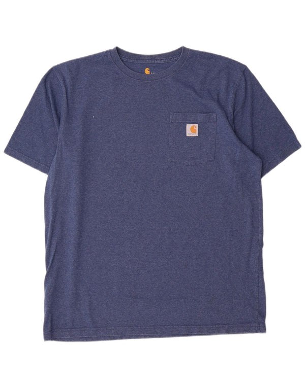 Carhartt T-Shirt Homme Haut Large Bleu Marine Coton