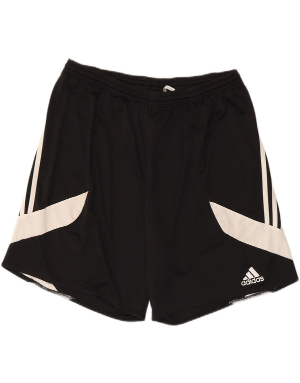 ADIDAS Mens Climalite Sport Shorts XL  Black Colourblock Polyester