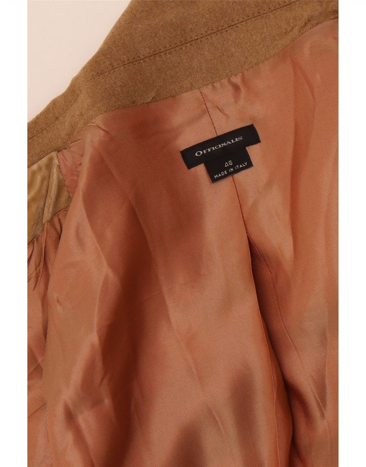 vintage Femme 3 Bouton Blazer Veste IT 46 Grand Marron