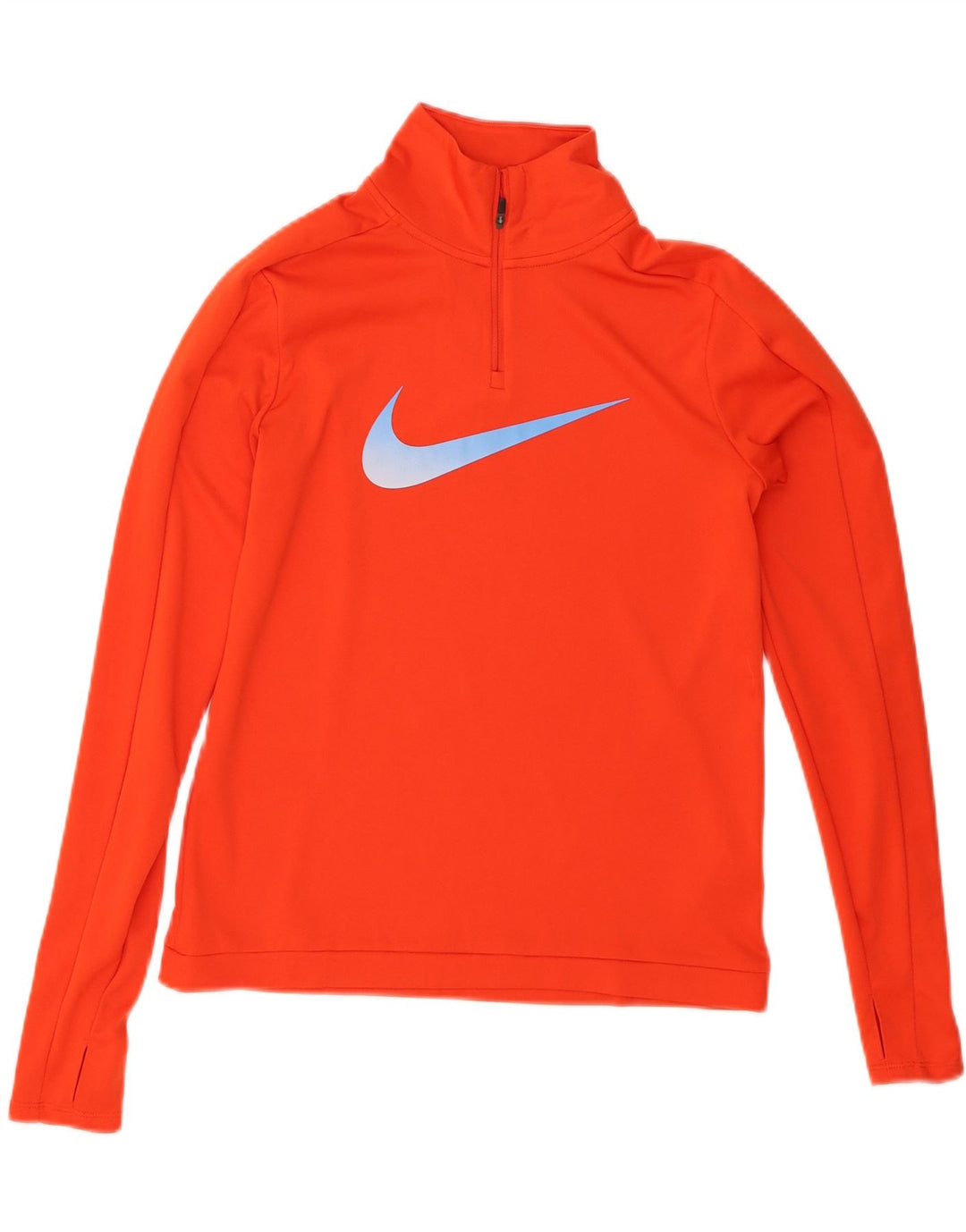 Nike Haut de survêtement graphique pour femme UK 10 Petit Orange Polyester