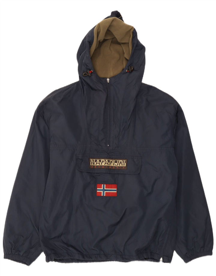 Napapijri Veste anorak graphique géographique pour hommes UK 38 bleu marine moyen