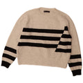 Marks & Spencer Pull ras du cou pour femme UK 14 Gris moyen rayé
