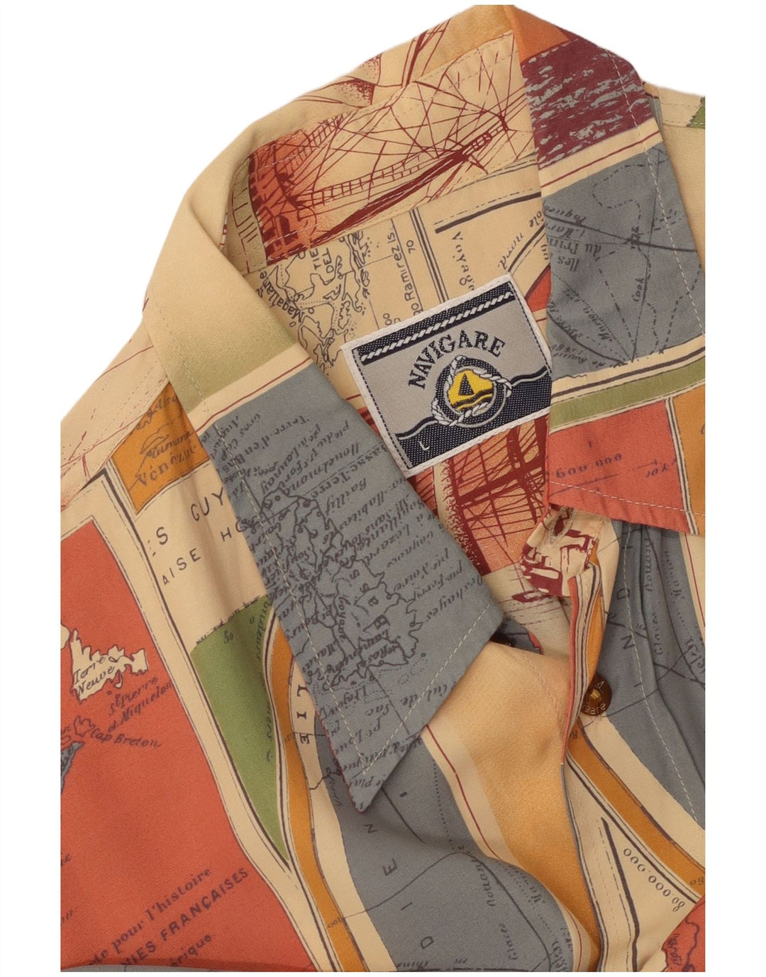 NAVIGARE Chemise à Manches Courtes Homme Grand Patchwork Multicolore