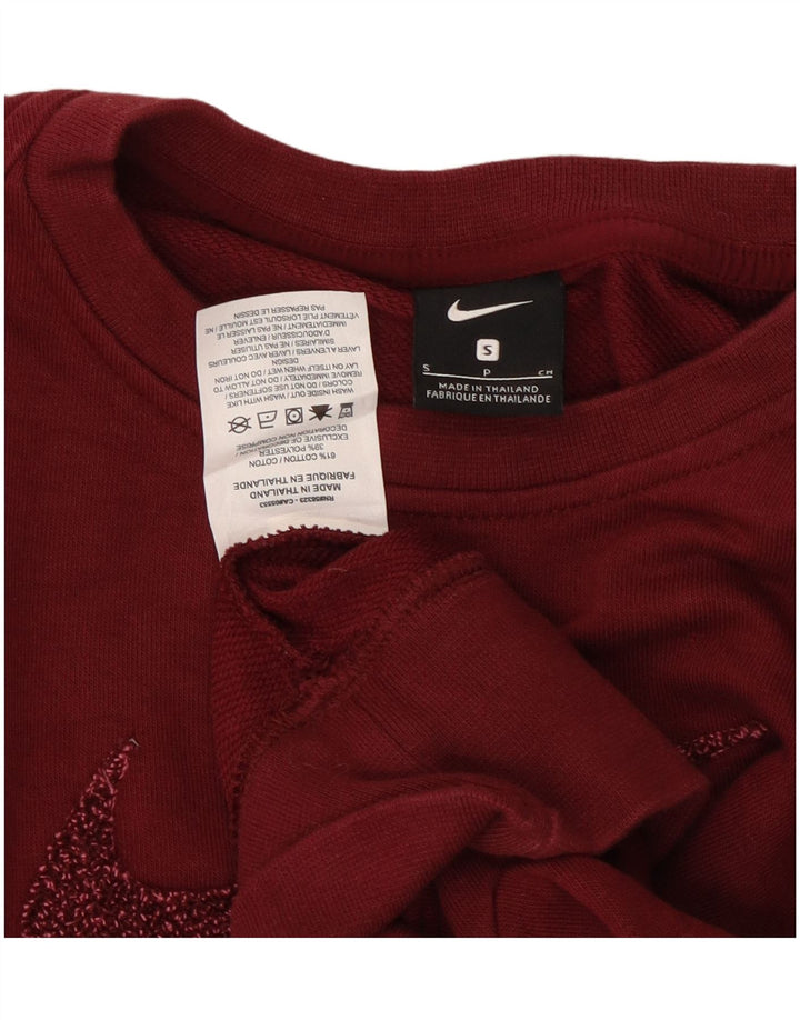 NIKE Sweat-shirt court surdimensionné pour femme UK 10 Petit Marron