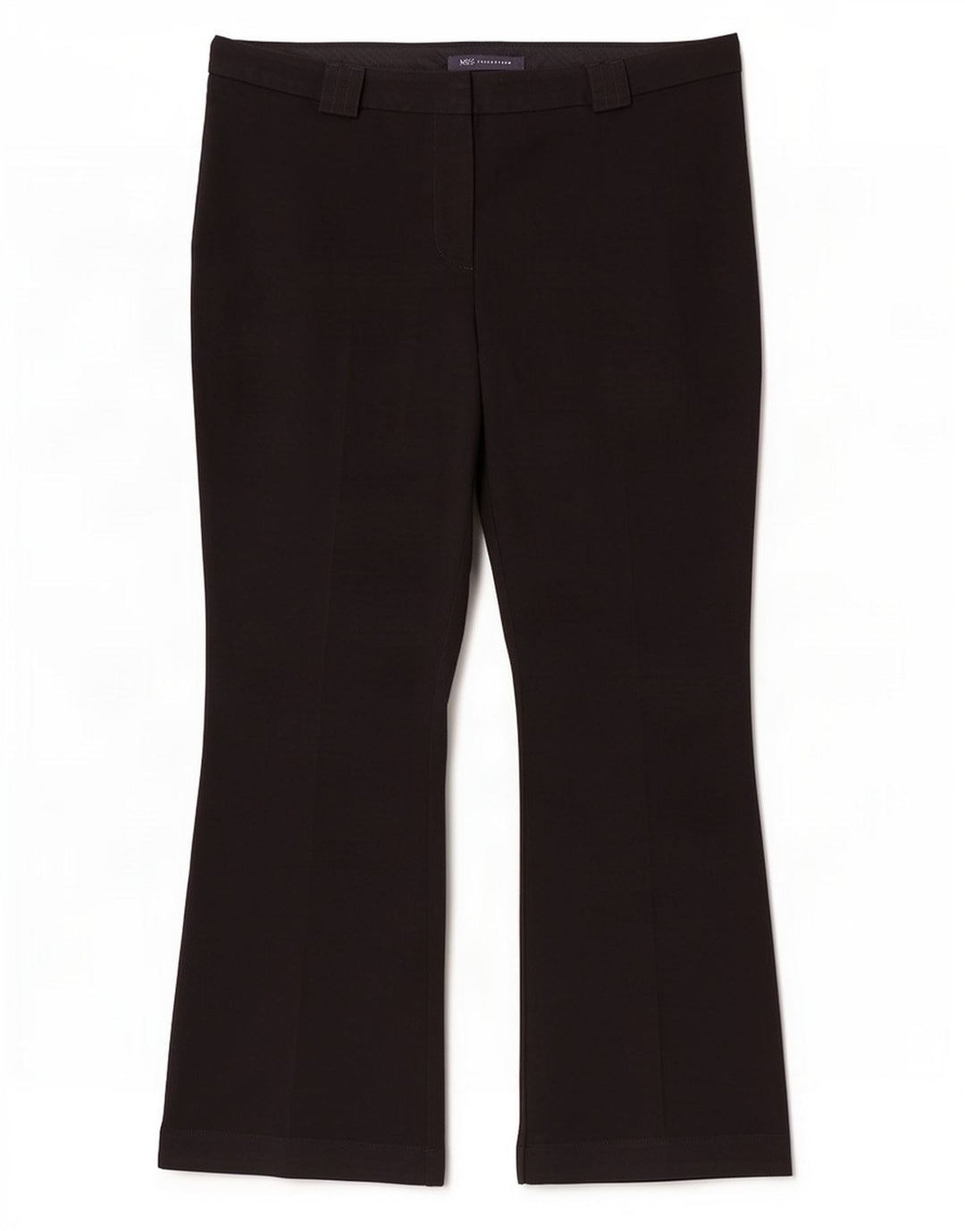 Marks & Spencer Pantalon de costume bootcut pour femme UK 12 Medium W30 L27 Noir